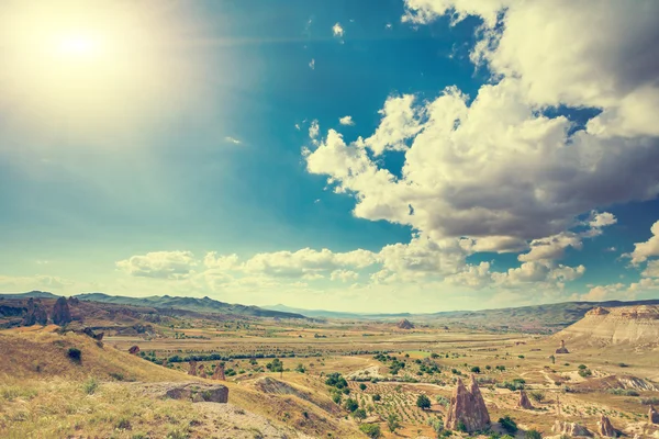 Bellissimo paesaggio in Cappadocia — Foto Stock