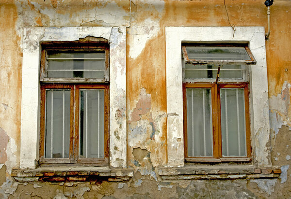 Old windows Stock Image