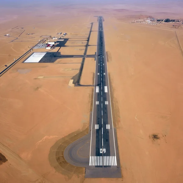 Aeropuerto en Namib desierto — Foto de Stock