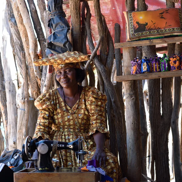 Hererů. žena, Namibie — Stock fotografie