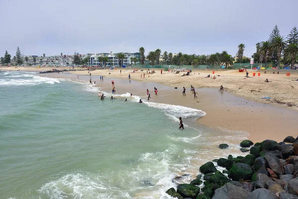 Praia pública em Swakopmund — Fotografia de Stock