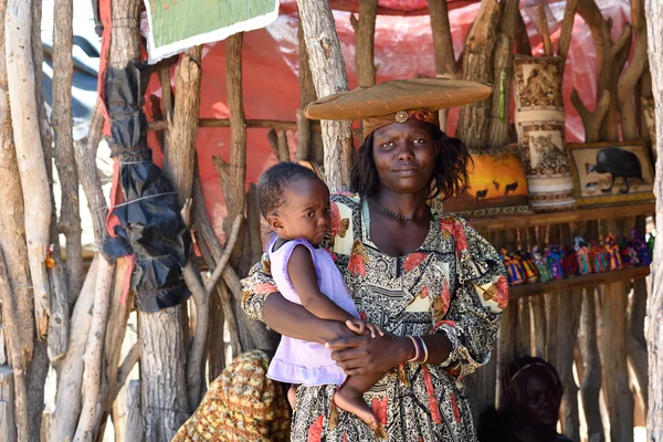 Herero vrouw, Namibië — Stockfoto