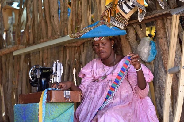 Herero kobieta, Namibia — Zdjęcie stockowe