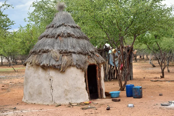 Himba село, Намібія — стокове фото