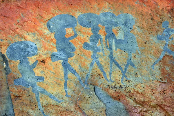 Стародавні наскальними малюнками, Намібія — стокове фото