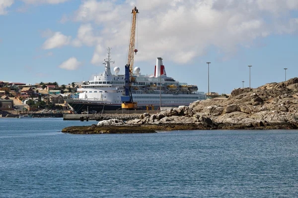 A port Luderitz a kora reggeli órákban — Stock Fotó