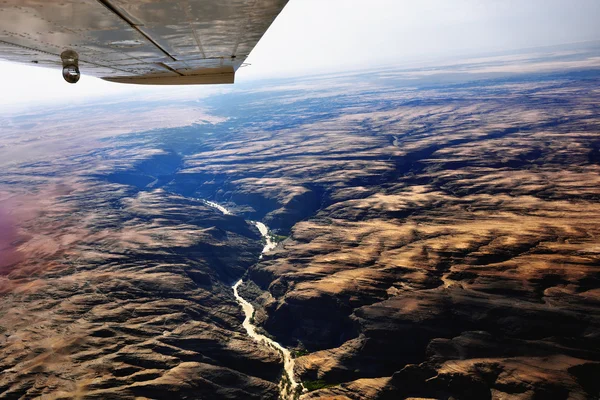Flight over Kuiseb canyon, Namibia — Stock Photo, Image