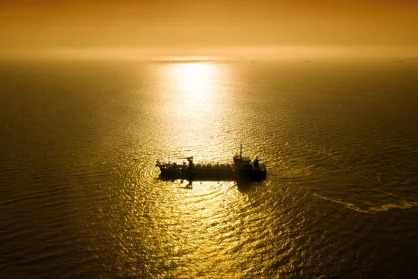 Navio no oceano Atlântico — Fotografia de Stock