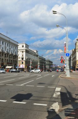 Sokak sahne Minsk, Beyaz Rusya