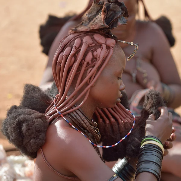 Himba kvinna, namibia — Stockfoto