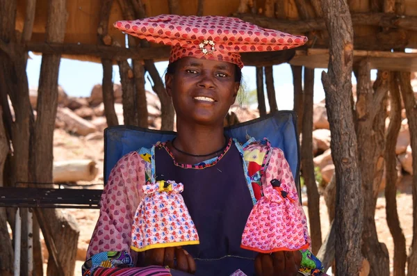 Herero-Frau, namibia — Stockfoto