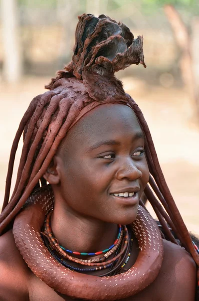 Himba ragazza ritratto, Namibia — Foto Stock