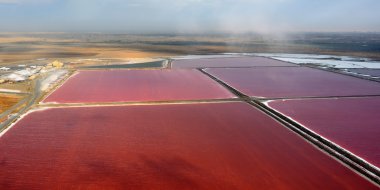 Tuz üretim. Namibya, Afrika