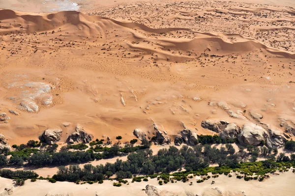 Намиб пустыня вид с воздуха, Намибия, Африка — стоковое фото