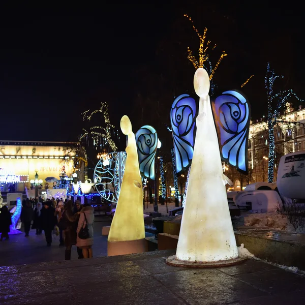 Moscovo decoração de Natal, Rússia — Fotografia de Stock