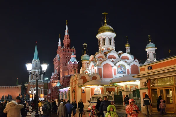 Moscovo inverno rua cena — Fotografia de Stock