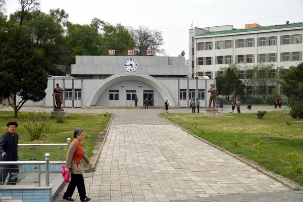 Pyongyang North Korea April 2019 View Building Subway Station Local — Stock Photo, Image