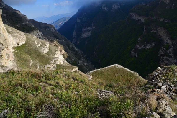 Kaukasus Gebirgslandschaft Tschetschenien Russland Die Historische Stätte Von Charkow Tschetschenische — Stockfoto