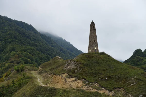 Torre Batalha Karacolskiy Mostrado Amanhecer Século Xiv Localizado Território Assentamentos — Fotografia de Stock