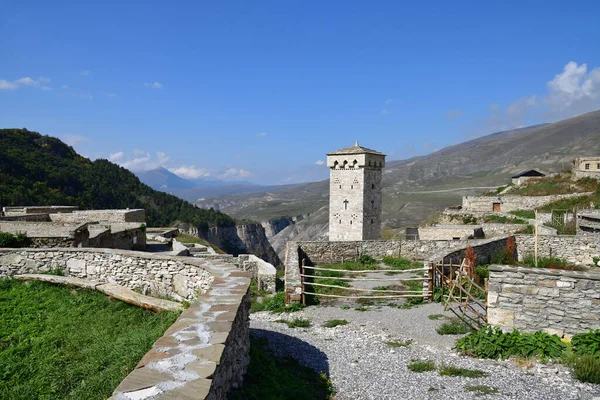 Restaurato Villaggio Khoy Che Trova Sulla Riva Del Fiume Ahkhete — Foto Stock