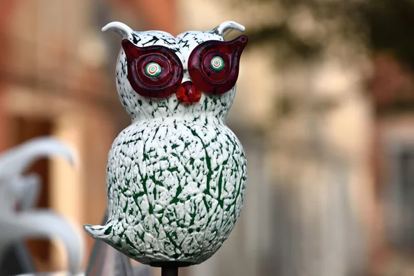 Owl from  Murano glass — Stock Photo, Image