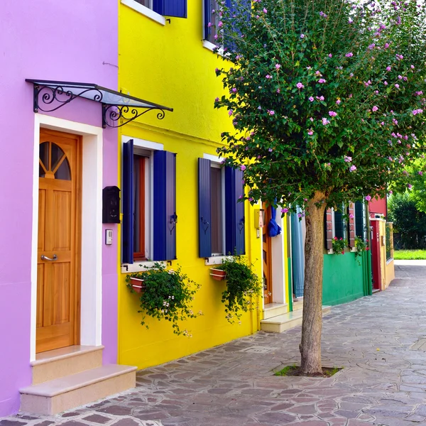 Ön Burano, Venedig. — Stockfoto