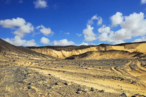 Schwarze Wüste, Sahara — Stockfoto