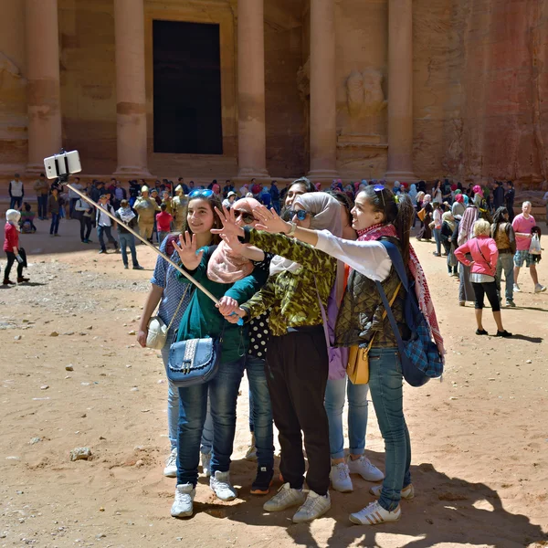Selfie in Petra — Stock Photo, Image