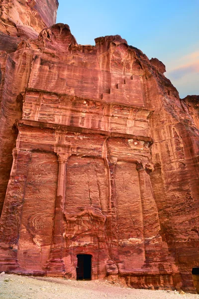 Petra i Jordan vid solnedgången — Stockfoto