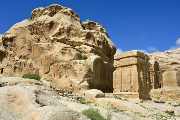 Petra, bloques de Djinn, Jordania — Foto de Stock