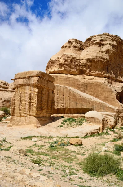 Petra, bloques de Djinn, Jordania — Foto de Stock