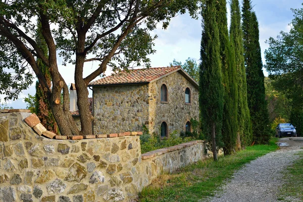 Dom wiejski w Toskanii, Włochy — Zdjęcie stockowe