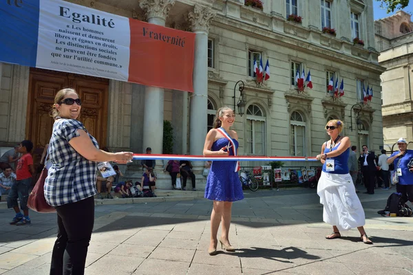 Årlig Avignon-teaterfestival – stockfoto