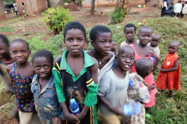 Uganda. African children  clipart