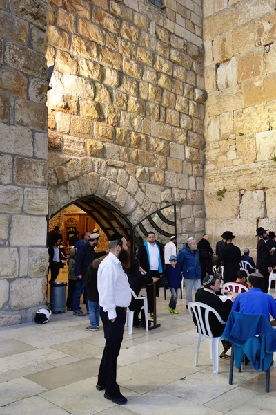 Wailing wall in Jerusalem — Stock Photo, Image