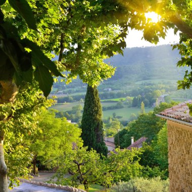 Provence landscape clipart