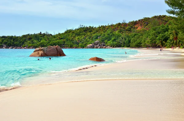 Ilhas Seychelles, Praslin, Anse Lazio — Fotografia de Stock