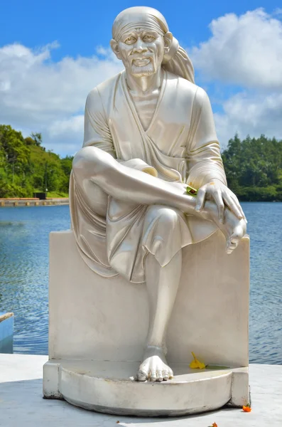 Grand Bassin Mauricio. Estatua monje —  Fotos de Stock