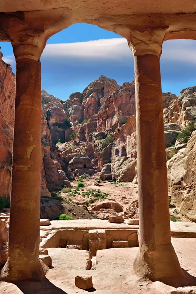 Ciudad perdida de Petra, Jordania — Foto de Stock