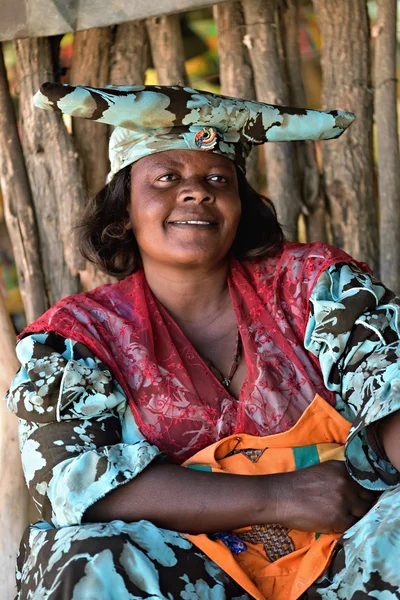 Herero kobieta, Namibia — Zdjęcie stockowe