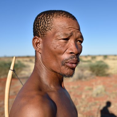 Portre avcı Bushmen, Namibya