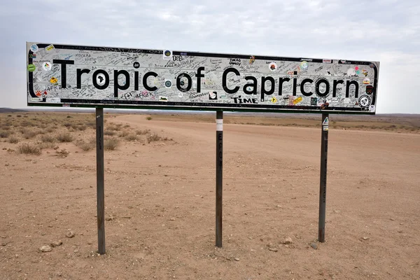 Tropic of Capricorn sign — Stock Photo, Image