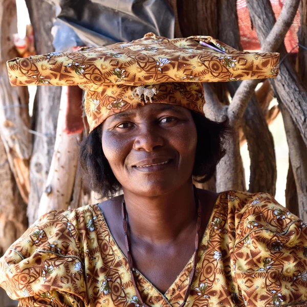 Herero kobieta, Namibia — Zdjęcie stockowe