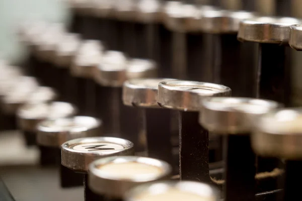 Buttons of the typewriter close up — Stock Photo, Image