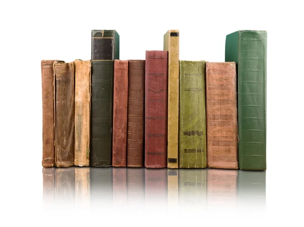 Stack of books on the white background — Stock Photo, Image