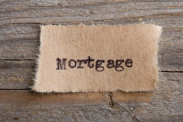 Mortgage Typed Text Paper Real Estate Concept — Stock Photo, Image