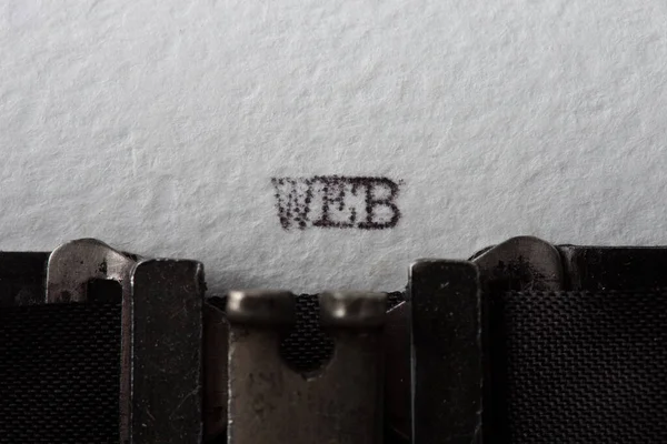 Ιδέα Web Design Κείμενο Στη Γραφομηχανή — Φωτογραφία Αρχείου