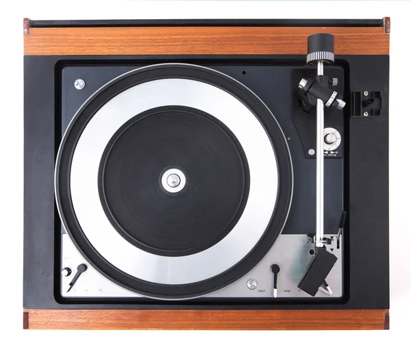 Vintage gramofon vinyl record player — Stock fotografie