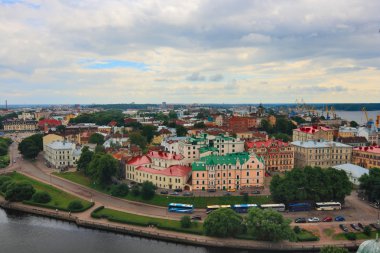 Eski Vyborg. Görünüm St Olaf Kulesi.