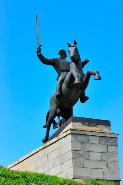 The victory monument in Novgorod. — Stock Photo, Image